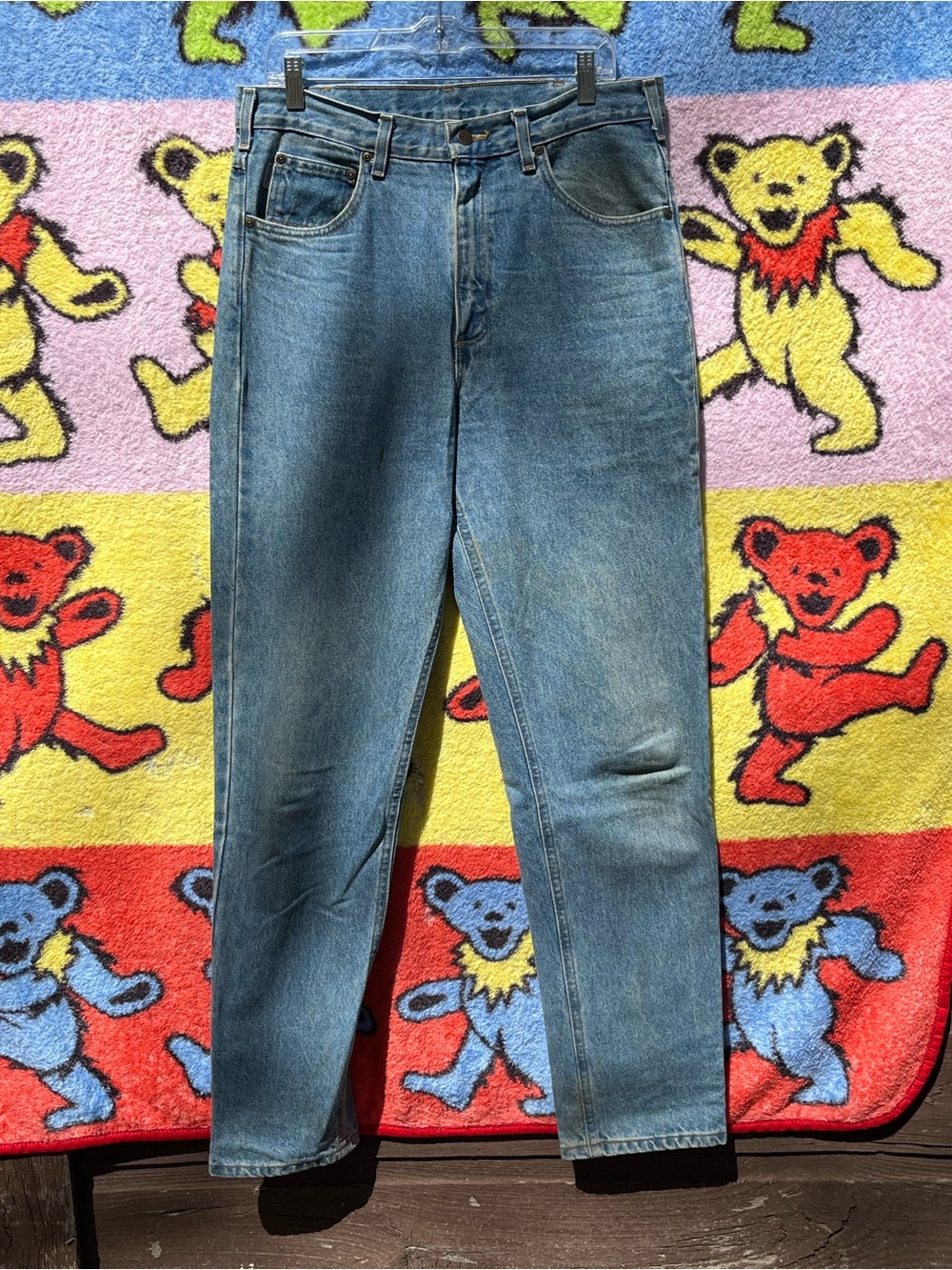 Vintage Carhartt Men's Light medium Blue Relaxed Jeans 34X34